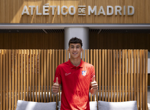 Martín Cuellar en las instalaciones del Atlético de Madrid