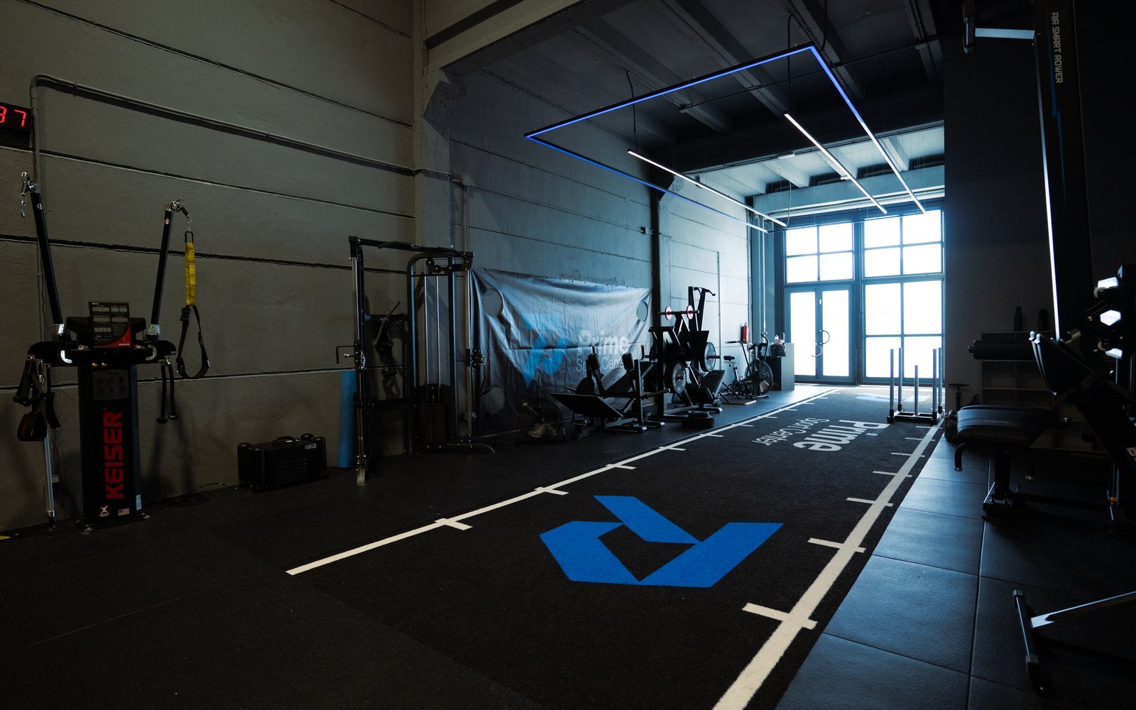 Zona de entrenamiento de la sede de Móstoles de Prime Sport Center